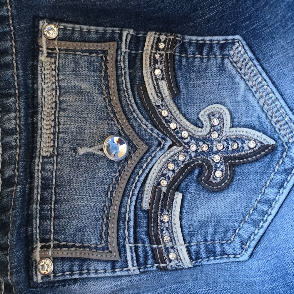Rock Revival Easy Straight Size 34 dark wash